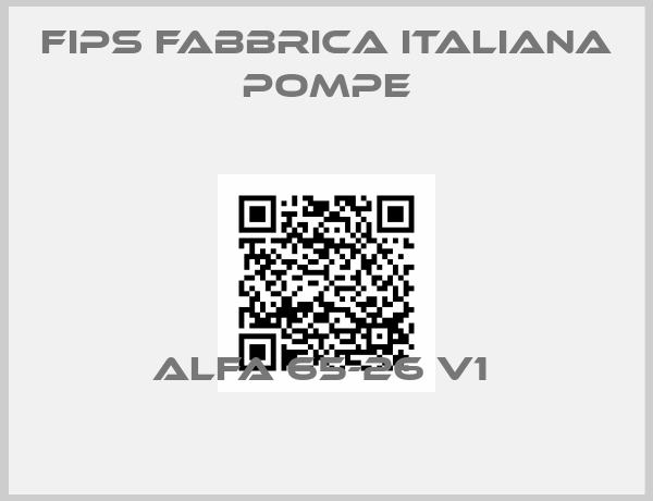 Fips Fabbrica Italiana Pompe-ALFA 65-26 V1 