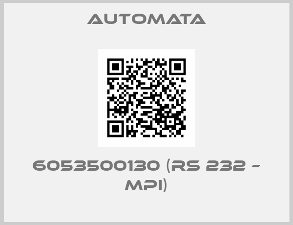 Automata-6053500130 (RS 232 – MPI)