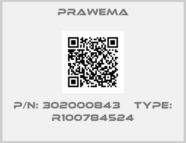 Prawema-P/N: 302000843    Type: R100784524