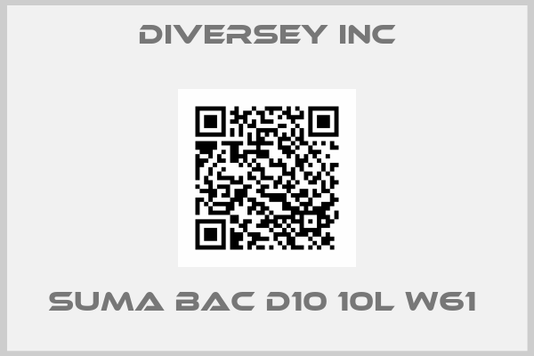 Diversey Inc-SUMA BAC D10 10L W61 