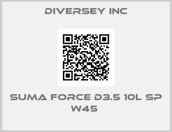 Diversey Inc-SUMA FORCE D3.5 10L SP W45 