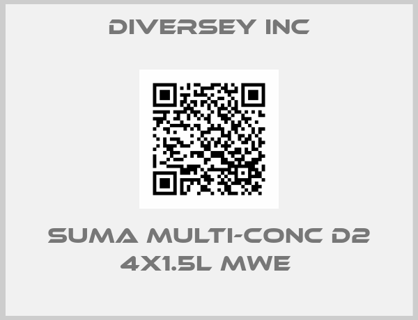 Diversey Inc-SUMA MULTI-CONC D2 4X1.5L MWE 