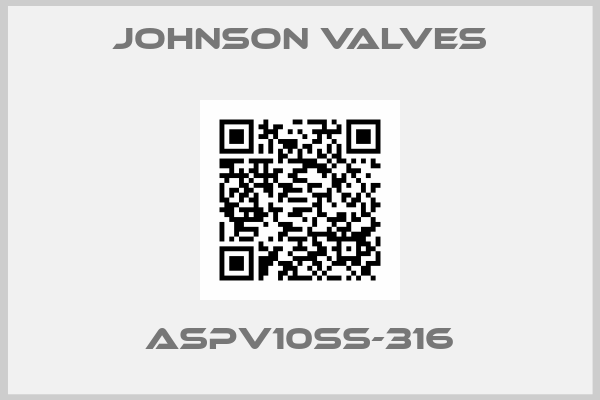 Johnson valves-ASPV10SS-316