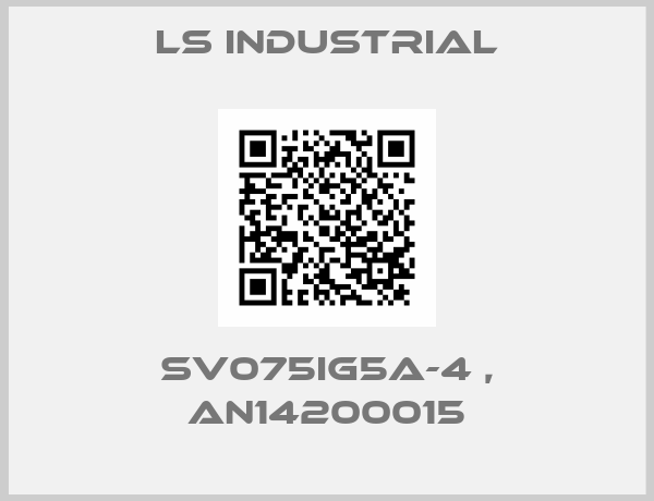 LS Industrial-SV075IG5A-4 , AN14200015