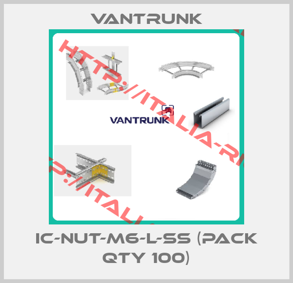 Vantrunk-IC-NUT-M6-L-SS (PACK QTY 100)
