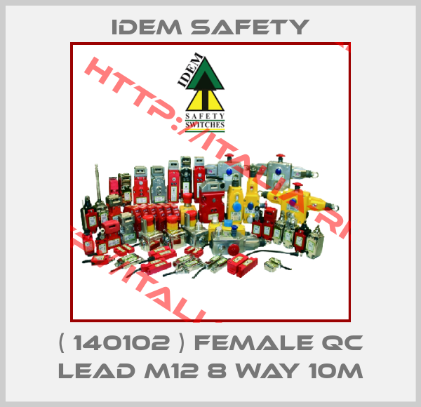 Idem Safety-( 140102 ) FEMALE QC LEAD M12 8 WAY 10M