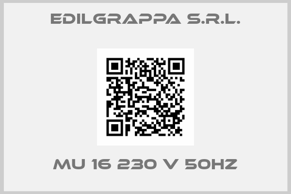 EdilGrappa s.r.l.-MU 16 230 V 50HZ