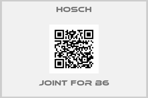 Hosch-joint for B6