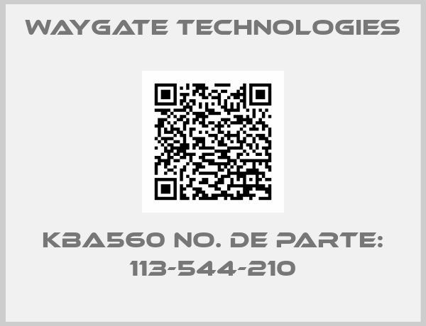 WayGate Technologies-KBA560 No. de Parte: 113-544-210
