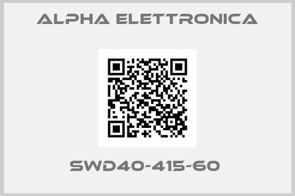 ALPHA ELETTRONICA-SWD40-415-60 