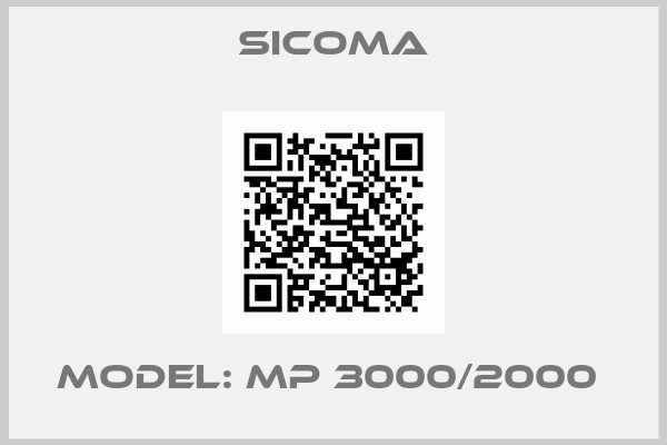 SICOMA-Model: MP 3000/2000 