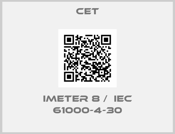 CET-iMeter 8 /  IEC 61000-4-30