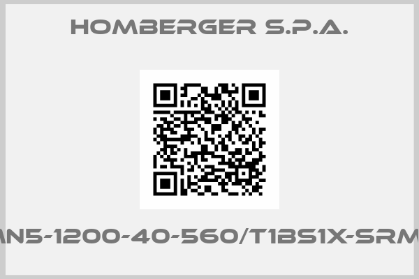 HOMBERGER S.P.A.-XMN5-1200-40-560/T1BS1X-SRM50
