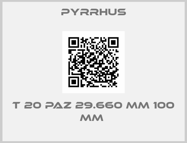 Pyrrhus-T 20 PAZ 29.660 MM 100 MM 