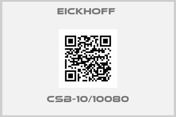 EICKHOFF -CSB-10/10080