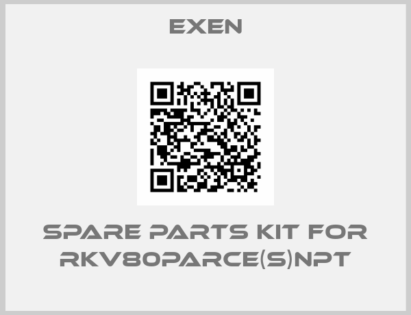 Exen-SPARE PARTS KIT FOR RKV80PARCE(S)NPT