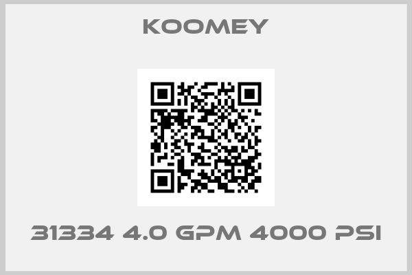 KOOMEY-31334 4.0 GPM 4000 PSI