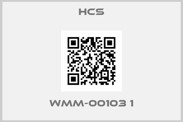 HCS-WMM-00103 1