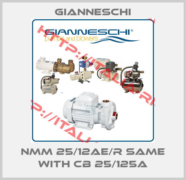 Gianneschi-NMM 25/12AE/R same with CB 25/125A