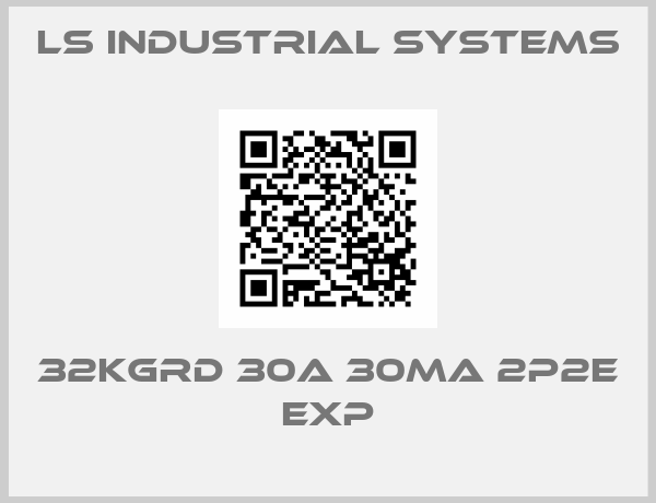LS INDUSTRIAL SYSTEMS-32KGRd 30A 30mA 2P2E EXP