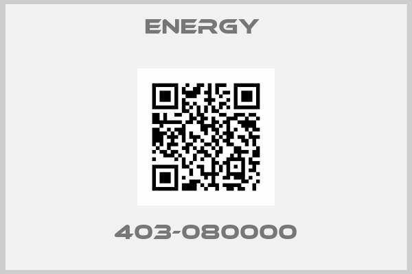 ENERGY - 403-080000