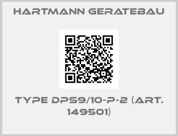 Hartmann Geratebau-Type DPS9/10-P-2 (Art. 149501)