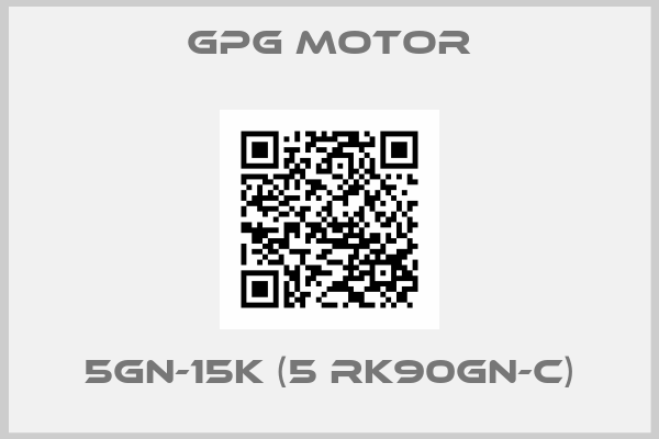 gpg motor-5GN-15K (5 RK90GN-C)