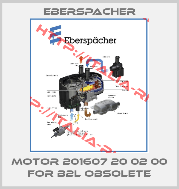 Eberspacher-motor 201607 20 02 00 for B2L obsolete
