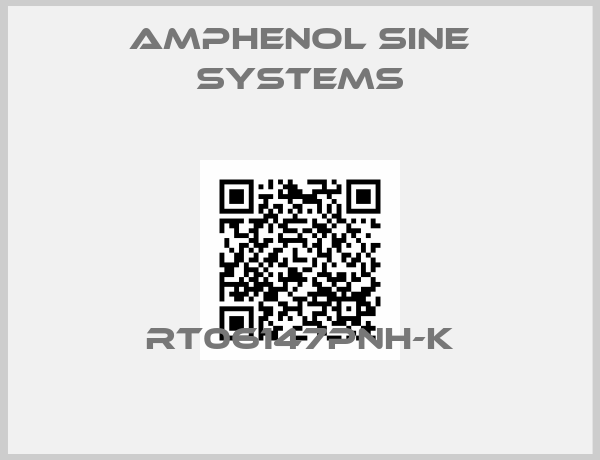 Amphenol Sine Systems-RT06147PNH-K