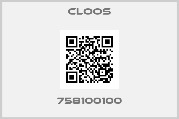 Cloos-758100100