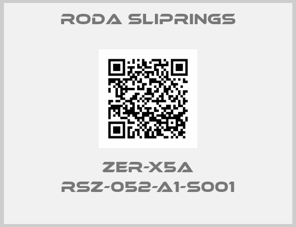 Roda Sliprings-ZER-X5A RSZ-052-A1-S001