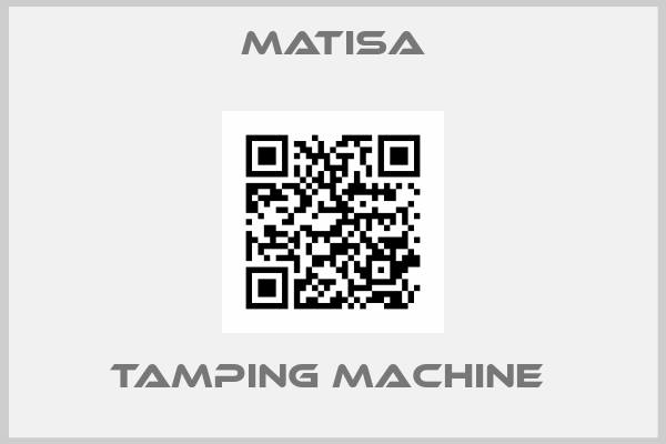 Matisa-TAMPING MACHINE 