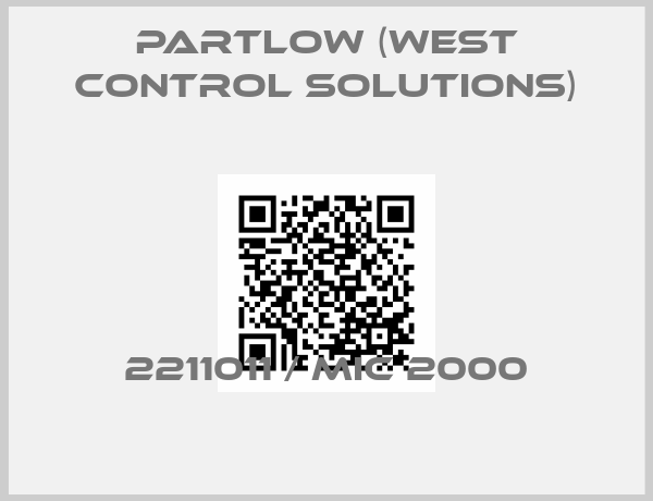 Partlow (West Control Solutions)-2211011 / MIC 2000
