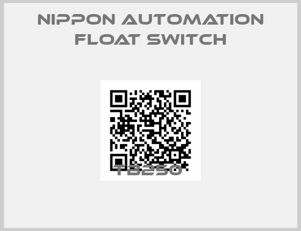 NIPPON AUTOMATION FLOAT SWITCH-TB250 