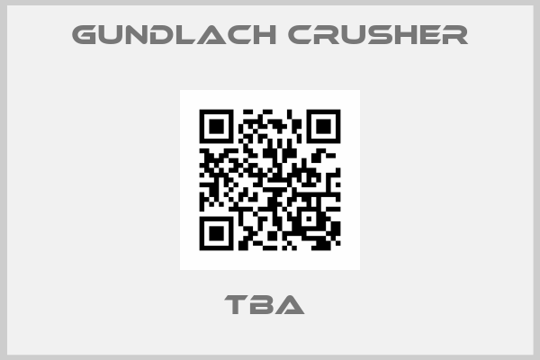 Gundlach Crusher-TBA 