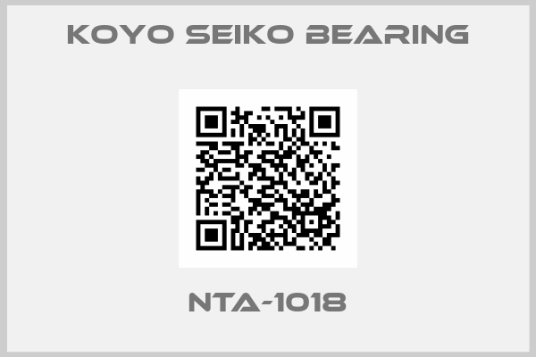KOYO SEIKO BEARING-NTA-1018