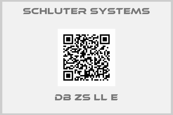 Schluter Systems-DB ZS LL E