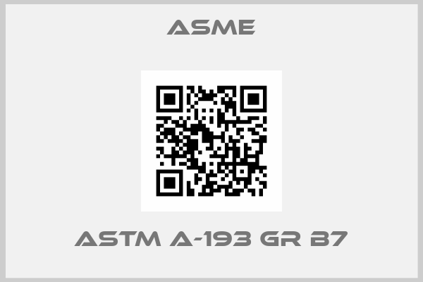 Asme-ASTM A-193 GR B7