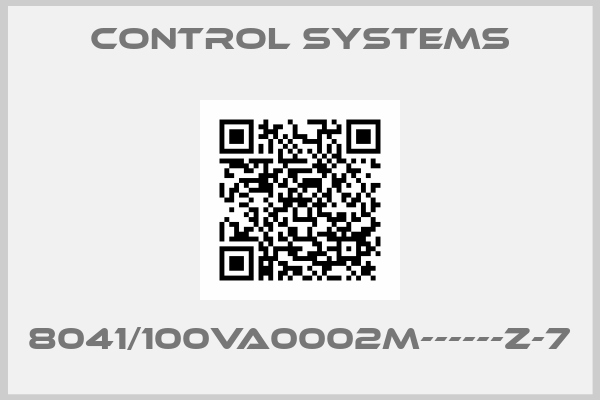 Control systems-8041/100VA0002M------Z-7