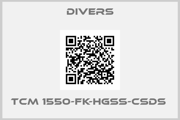 Divers-TCM 1550-FK-HGSS-CSDS 