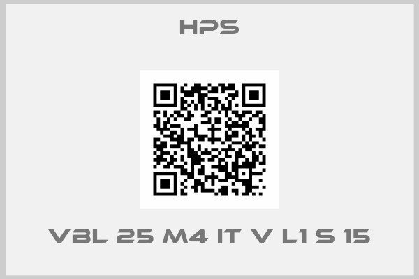 HPS-VBL 25 M4 IT V L1 S 15