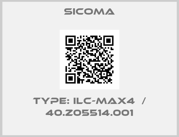 SICOMA-TYPE: ILC-MAX4  / 40.Z05514.001