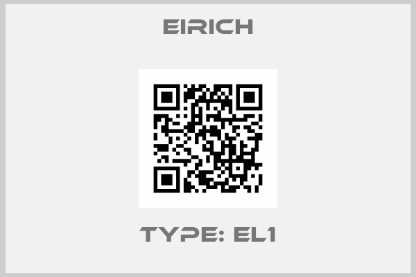 EIRICH-type: El1