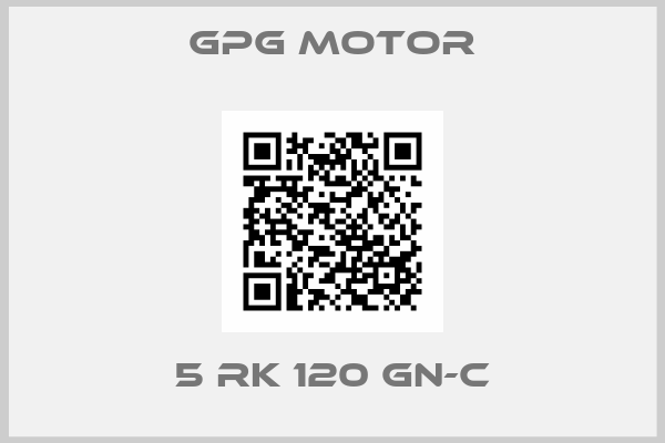 gpg motor- 5 RK 120 GN-C