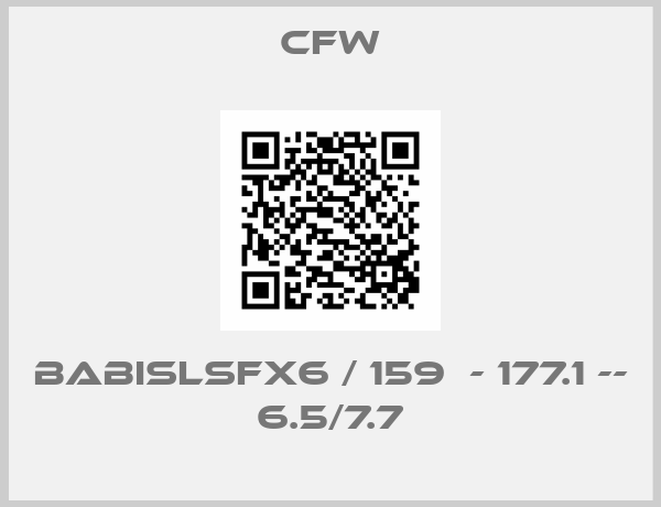 CFW-BABISLSFX6 / 159  - 177.1 -- 6.5/7.7