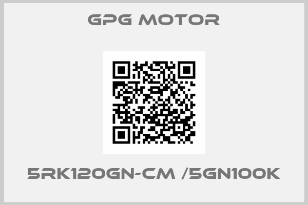 gpg motor-5RK120GN-CM /5GN100K