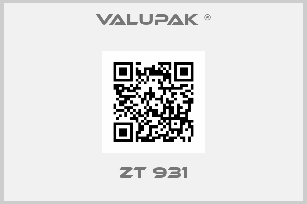 VALUPAK ®-ZT 931