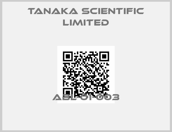 Tanaka Scientific Limited-ABL-01-003
