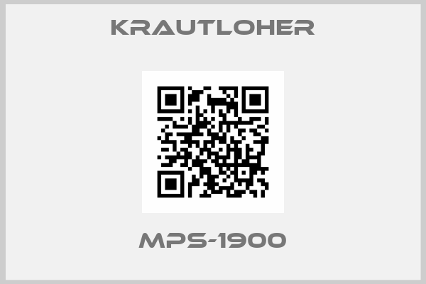 Krautloher-MPS-1900
