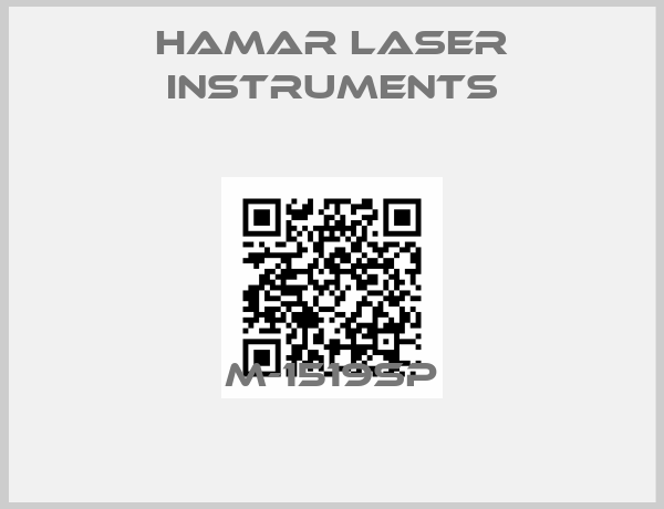 Hamar Laser instruments-M-1519SP